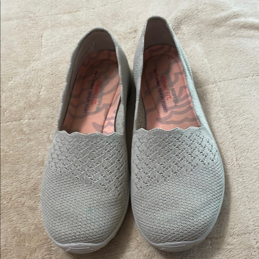 Skechers Flats with Breathable Knit Design